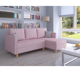 Rohová sedacia súprava Oliver UNI ružová