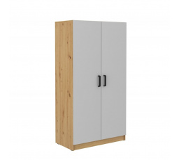 Šatní skriňa MATYLDA 107, Dub artisan/Svetlo šedá