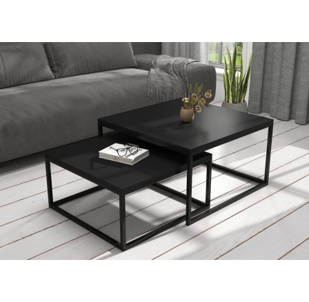 Konferenčný stolík 2v1 KAMA Čierny+Čierny