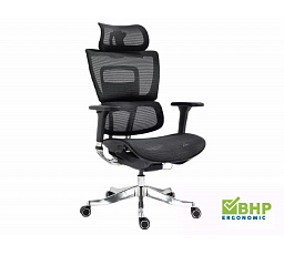 Otočné kreslo WINNER LUX, Čierna/Chrómová