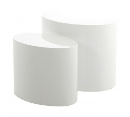 Sada stolíkov Mice biele