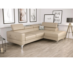 Rohová sedacia súprava TOSCANIA MINI prírodná koža 170x250 cm - prírodná koža - voliteľná farba, pravá