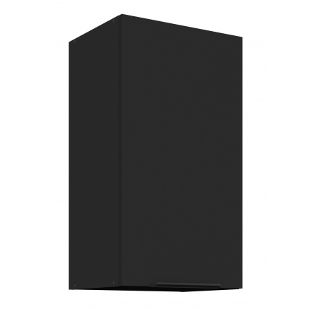 Horná skrinka SIENA - 40 G-72 1F, Čierna mat/Čierna mat