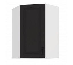 Horní rohová skříňka STELLO - 60x60 GN-90 1F (45°), Bílá/Grafit