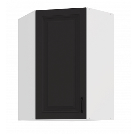 Horní rohová skříňka STELLO - 60x60 GN-90 1F (45°), Bílá/Grafit Horní rohová skříňka STELLO - 60x60 GN-90 1F (45°), Bílá/Grafit
