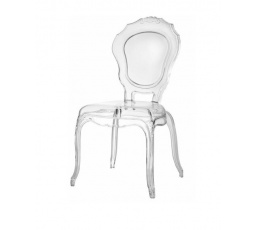 Jedálenská stolička KING, Transparentná