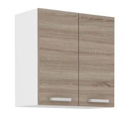 Kuchynská skrinka Dalton 60-G-2F biela/dub sonoma truffle