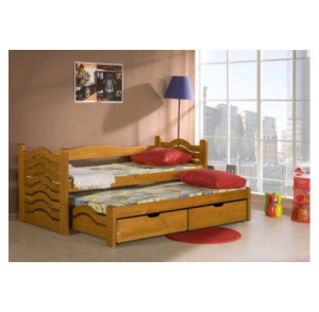 Detská posteľ z masívu MIKULAS