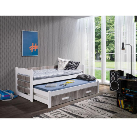 TIAGO - posteľ z masívneho dreva pre 2 deti