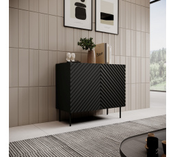 Komoda ONDA 2D, čierna/artisan