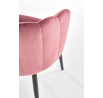 Jedálenská stolička K386, ružový velvet