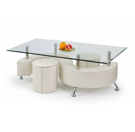 Konferenčný stôl NINA 3 H, biely