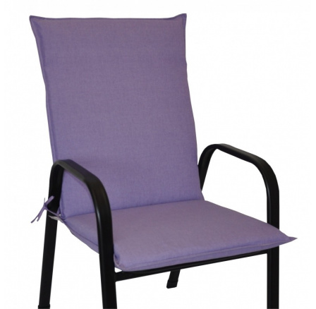 Polster na kreslo z ťahokovu UNI - látka fialový melír