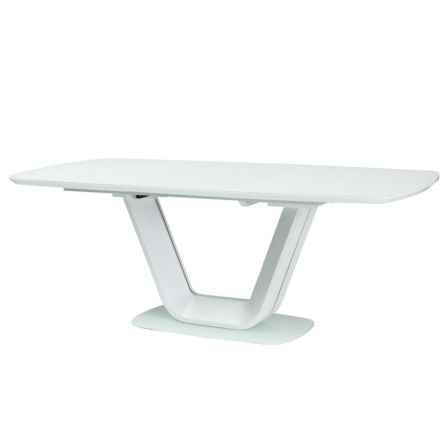 Jedálenský stôl ARMANI, biely matný - 140(200)x90