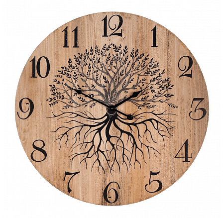 Hodiny nástěnné - pr. 58 cm, MDF, strom života