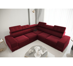 Rohová sedacia súprava ROYAL MAX 286×286 - vínová, ľavá