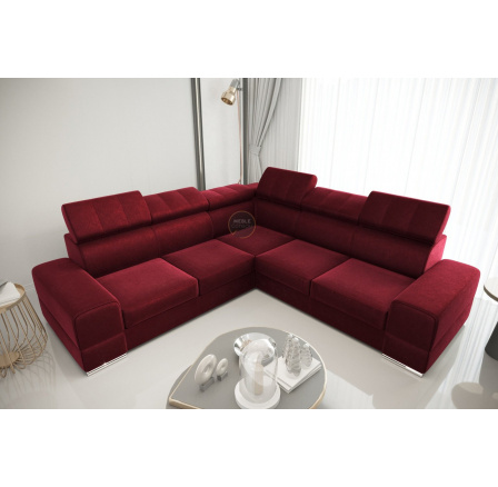 Rohová sedacia súprava ROYAL MAX 286×286 - vínová, ľavá Rohová sedacia súprava ROYAL MAX 286×286 - vínová, ľavá