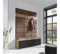 Predsieňová stena EMI 6, Trinity 07/Artisan + Black