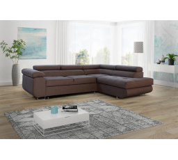 Rohová sedacia súprava Dolly P hnedá