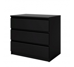 Komoda SIMPLICITY 076, Čierny mat