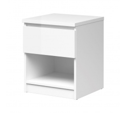 Nočný stolík SIMPLICITY 238, Biely lesk