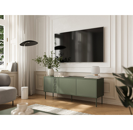 TV komoda TRESSE 150 3D, zelená TV komoda TRESSE 150 3D, zelená