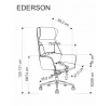 Kancelárske kreslo EDERSON, hnedá
