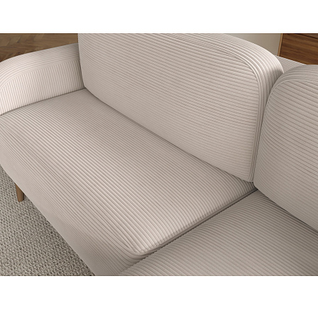 Bawal corner sofa with sleeping function and storage compartment, beige velvet, right-hand side Jarell 18 188x100 Right 1