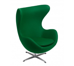 Kreslo Vajce kašmír tmavozelené 45 Premium