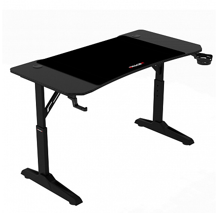 Pevný herní stůl 120x60cm, výběr výšky, melamin, carbon, LT-H1112 BK Pevný herní stůl 120x60cm, výběr výšky, melamin, carbon, LT-H1112 BK