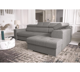 Rohová sedacia súprava s funkciou spania MARGO I 260×185 - sivá, pravá