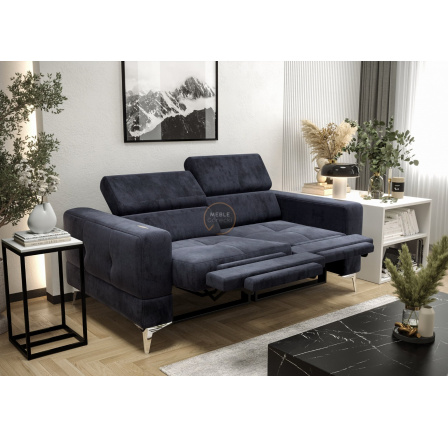 Sofa TOSCANIA II, relax 185 cm - modrá