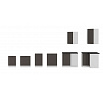 Horní skříňka STELLO - 60 G-72 1F, Bílá/Grafit