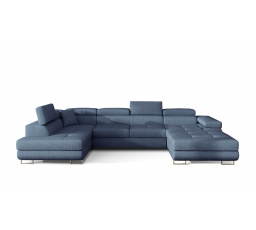 Rohová sedacia súprava v tvare U RODRIGO, ľavá, Solid 77