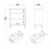 Komoda Iker 703, jackson hickory/biela