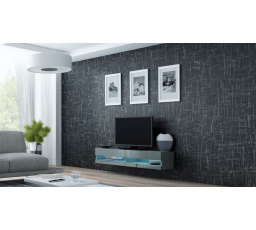 TV komoda VIGO NEW 140, sivá / sivý lesk