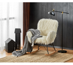 Hojdacie kreslo AUSTIN, krémové