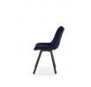 Jedálenská stolička K332 VELVET, Modrý Bluvel 86/Čierna