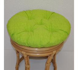 Vankúš na ratanovú stoličku s priemerom 40 cm - svetlozelený