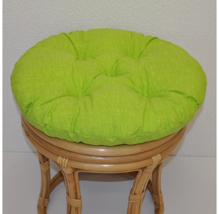 Vankúš na ratanovú stoličku s priemerom 40 cm - svetlozelený