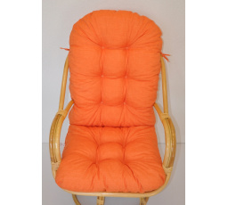 Vankúš na kreslo Havai látka oranžové zvýraznenia