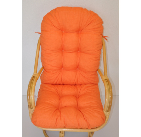 Vankúš na kreslo Havai látka oranžové zvýraznenia