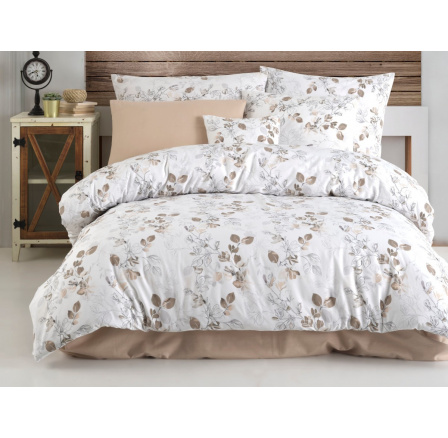 Obliečky francúzske krep 220x220, 70x90 Adalia natur