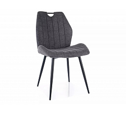 Jedálenská stolička ARCO BREGO, Tmavosivá 18/Čierna