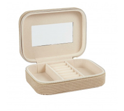 Velúrová menčestrová krabička hnedá