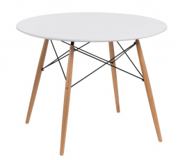 Stôl DTW 100 cm, biela doska
