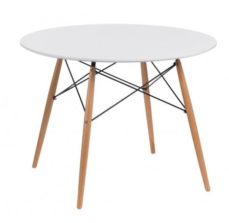 Stôl DTW 100 cm, biela doska