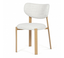 Jídelní židle, hnědá, látka, HC-L3125 OAK