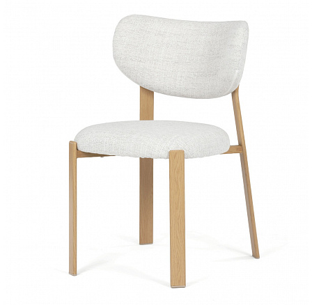 Jídelní židle, hnědá, látka, HC-L3125 OAK