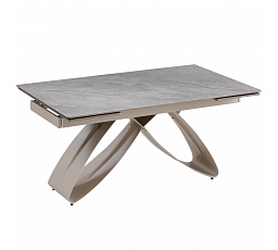Stôl LUIGI Keramický Rozkladací 160-240 cm Sivý Mramor/Kašmír